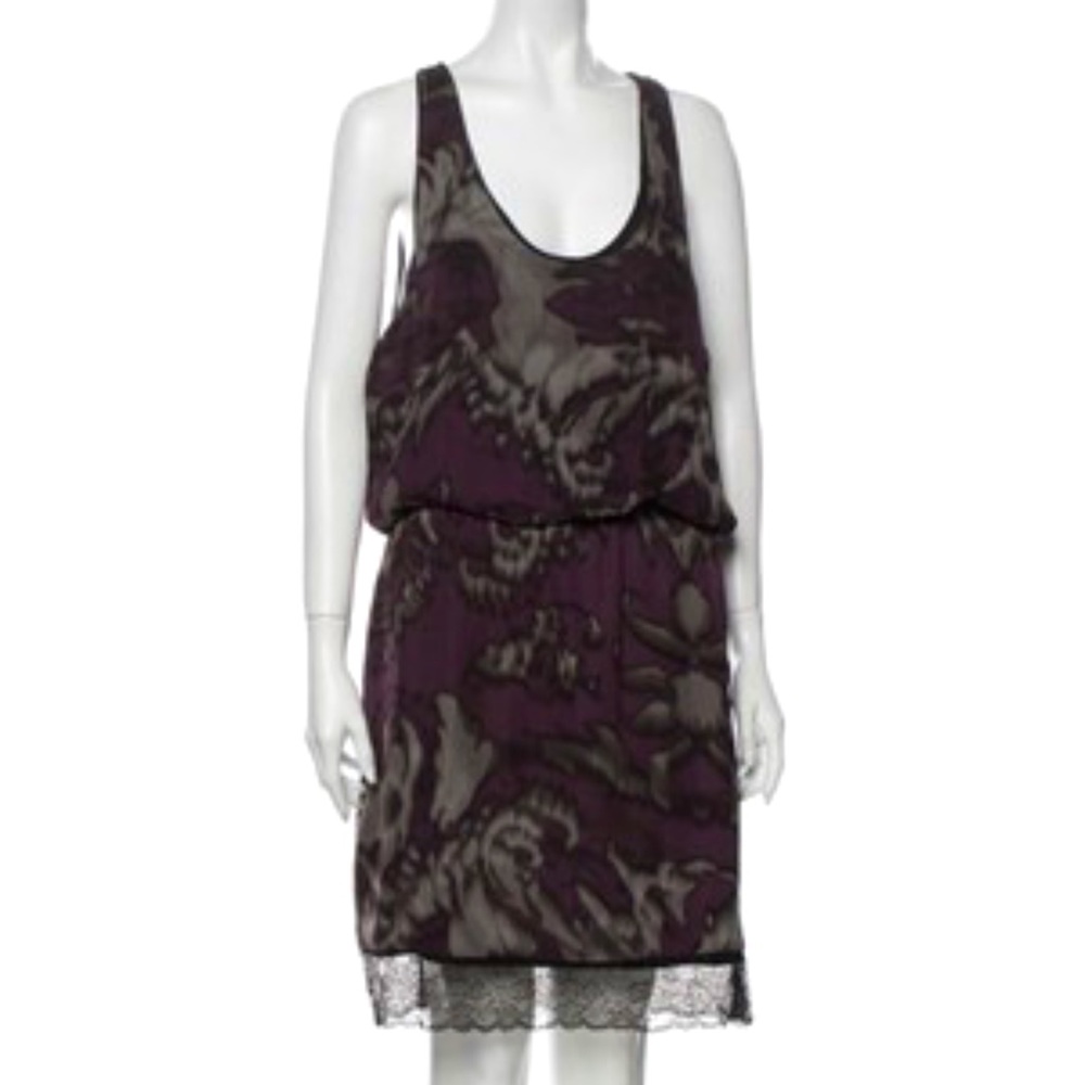 Robert Rodriguez Purple Silk Shift Short Night Out Dress Size L